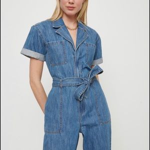 NWT Dynamite Denim Jumpsuit XXS